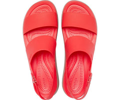 Women Crocs Brooklyn Low Wedge Flame / Mushroom | Crocs Sandals