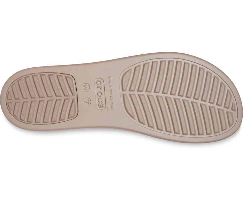 Women Crocs Brooklyn Low Wedge Flame / Mushroom | Crocs Sandals