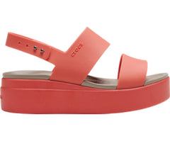 Women Crocs Brooklyn Low Wedge Spicy Orange / Spicy Orange | Crocs Sandals