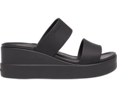 Women Crocs Brooklyn Mid Wedge Black / Black | Crocs Sandals