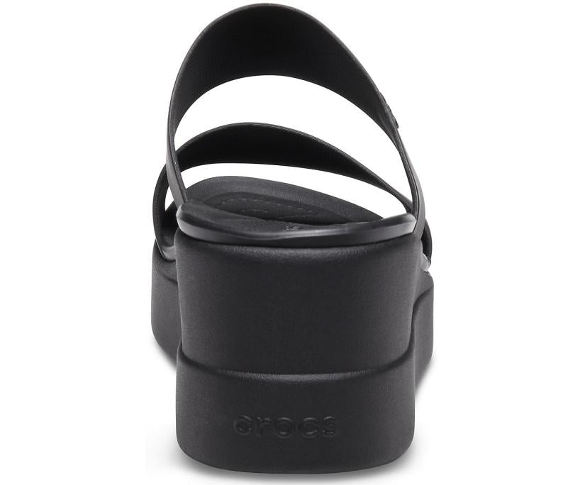 Women Crocs Brooklyn Mid Wedge Black / Black | Crocs Sandals