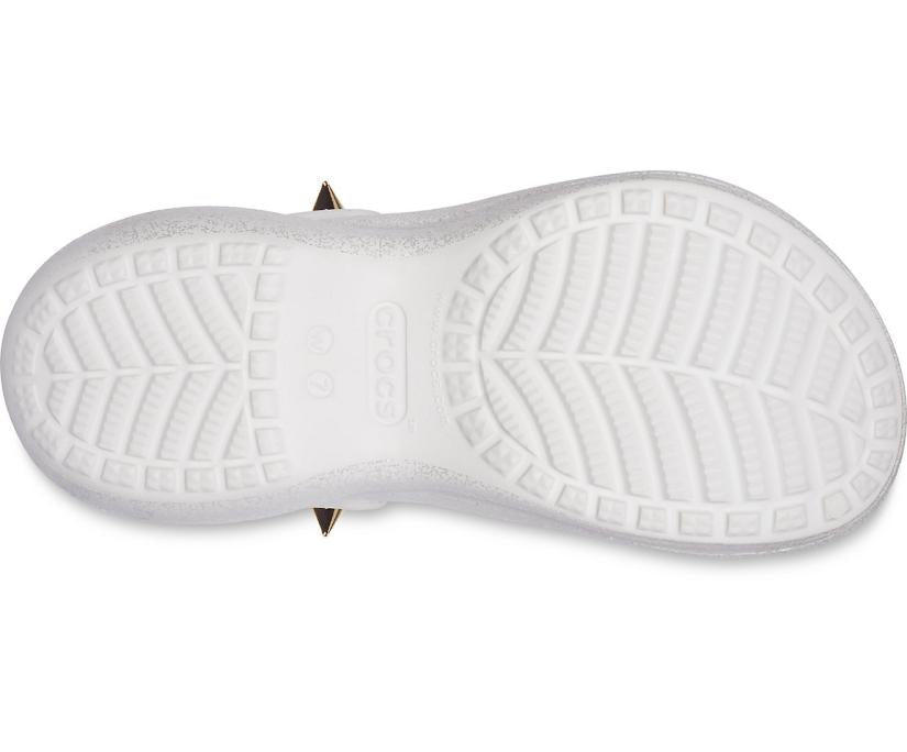 Women Crocs Classic Bae Glitter Stud Clog White | Crocs Clogs