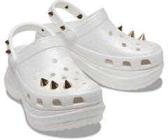 Women Crocs Classic Bae Glitter Stud Clog White | Crocs Clogs