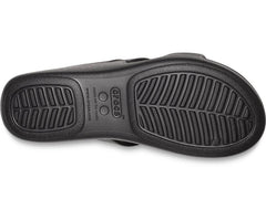 Women Crocs Monterey Strappy Wedge Black | Crocs Sandals