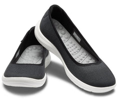 Women Crocs Reviva™ Flat Black / White | Crocs Flats