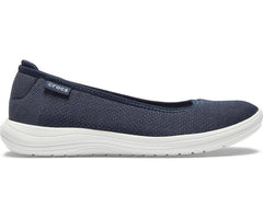 Women Crocs Reviva™ Flat Navy / White | Crocs Flats
