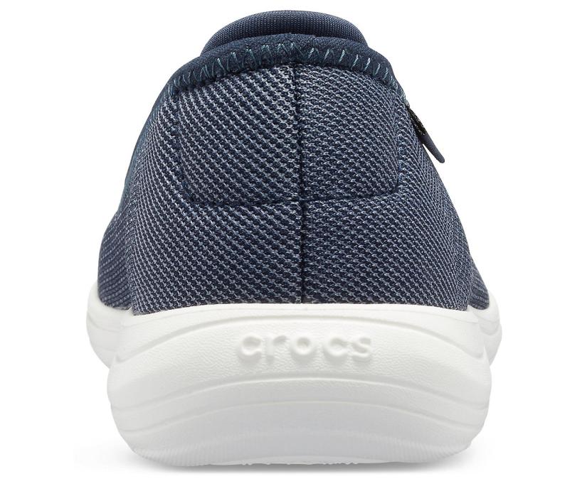 Women Crocs Reviva™ Flat Navy / White | Crocs Flats