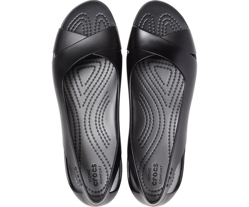 Women Crocs Serena Flat Black | Crocs Sandals