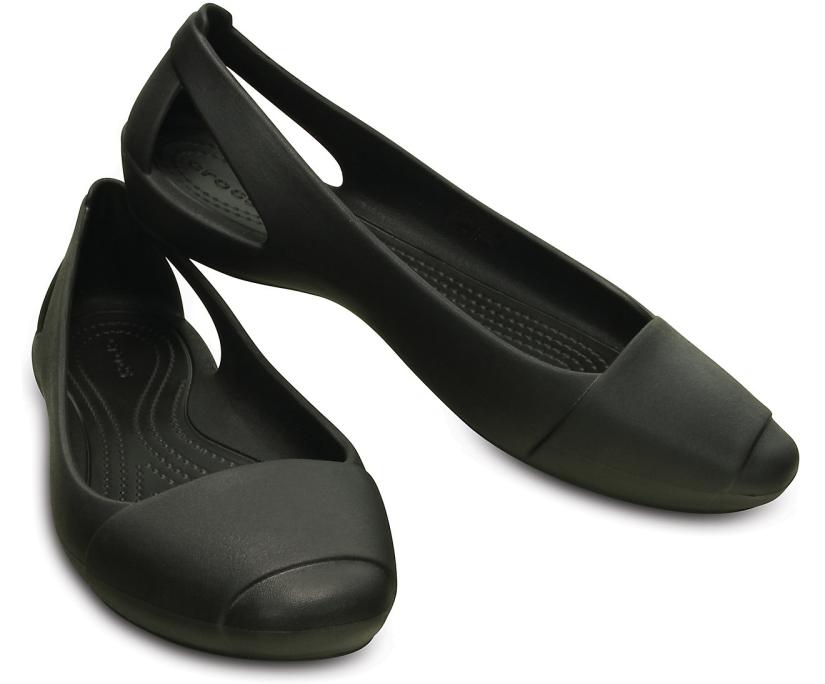 Women Crocs Sienna Flat Black | Crocs Flats