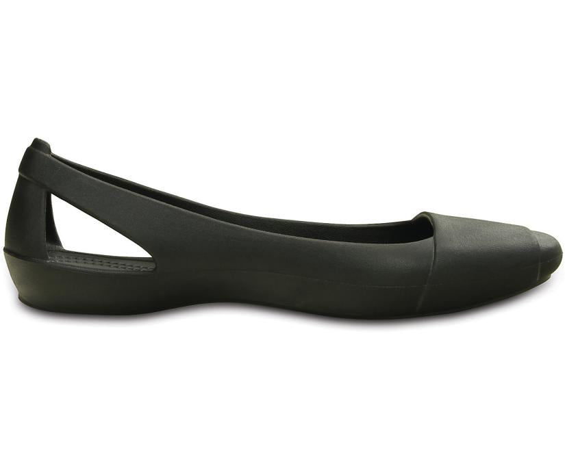 Women Crocs Sienna Flat Black | Crocs Flats