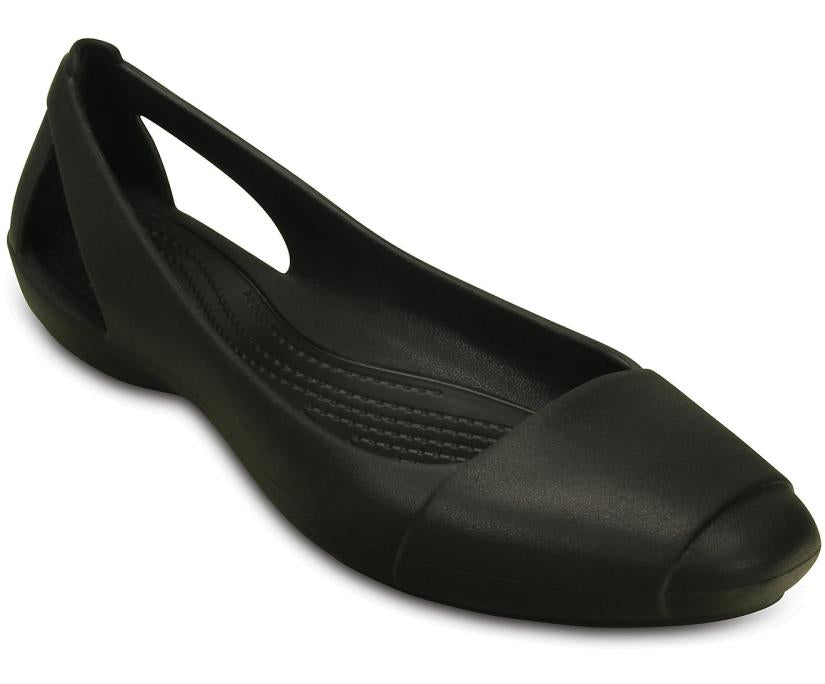 Women Crocs Sienna Flat Black | Crocs Flats