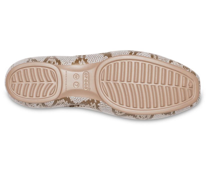 Women Crocs Sloane Graphic Flat Mushroom | Crocs Flats