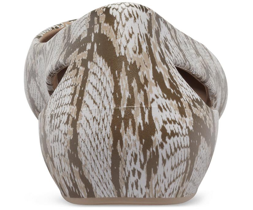 Women Crocs Sloane Graphic Flat Mushroom | Crocs Flats