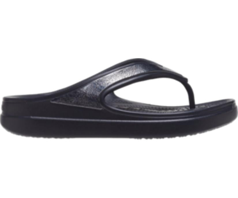 Women Crocs Sloane Shine Wedge Flip Black | Crocs Flip-Flops