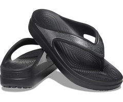 Women Crocs Sloane Shine Wedge Flip Black | Crocs Flip-Flops