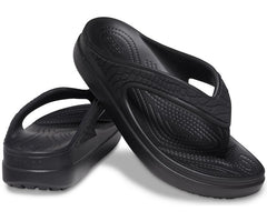 Women Crocs Sloane Snake Wedge Flip Black | Crocs Flip-Flops