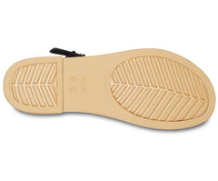 Women Crocs Tulum Sandal Black / Tan | Crocs Sandals