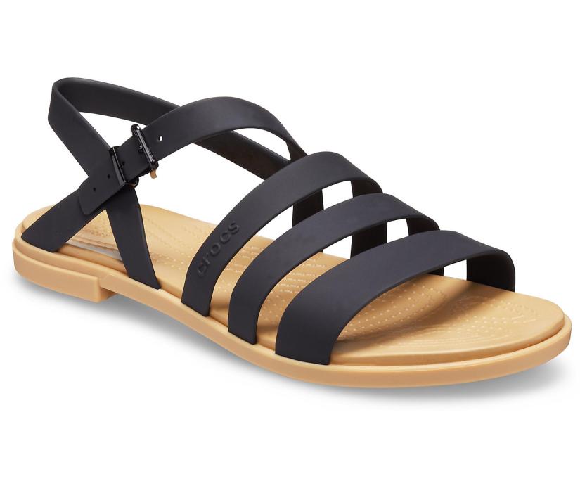 Women Crocs Tulum Sandal Black / Tan | Crocs Sandals