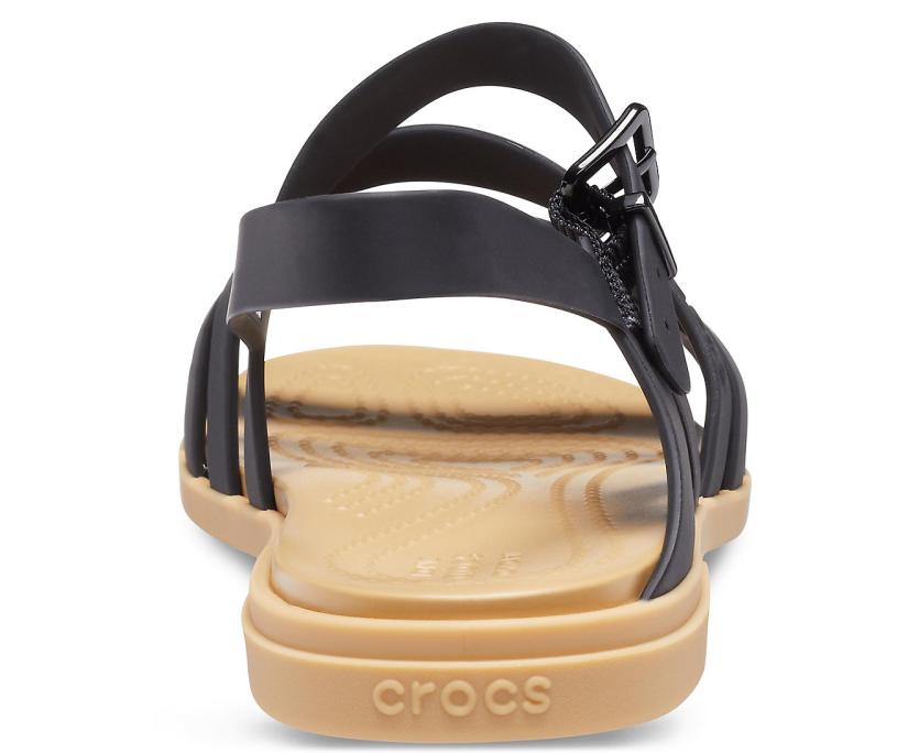 Women Crocs Tulum Sandal Black / Tan | Crocs Sandals