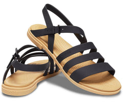 Women Crocs Tulum Sandal Black / Tan | Crocs Sandals