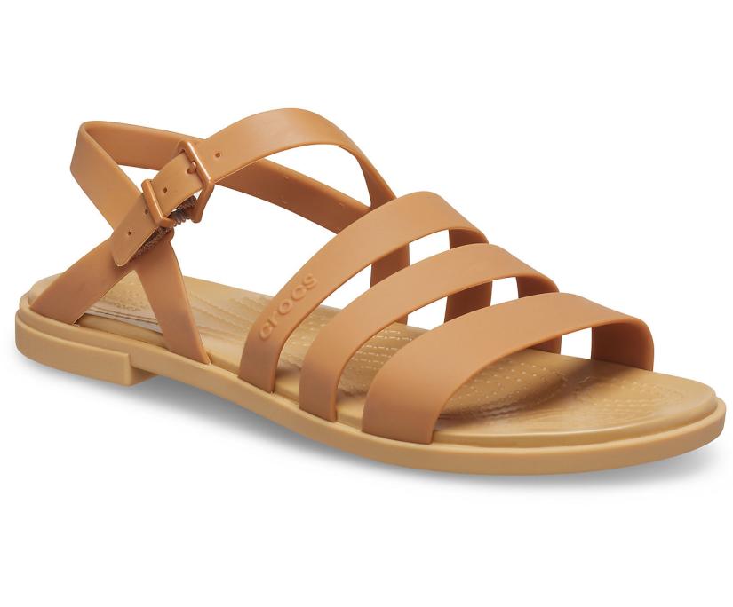 Women Crocs Tulum Sandal Dark Gold | Crocs Sandals