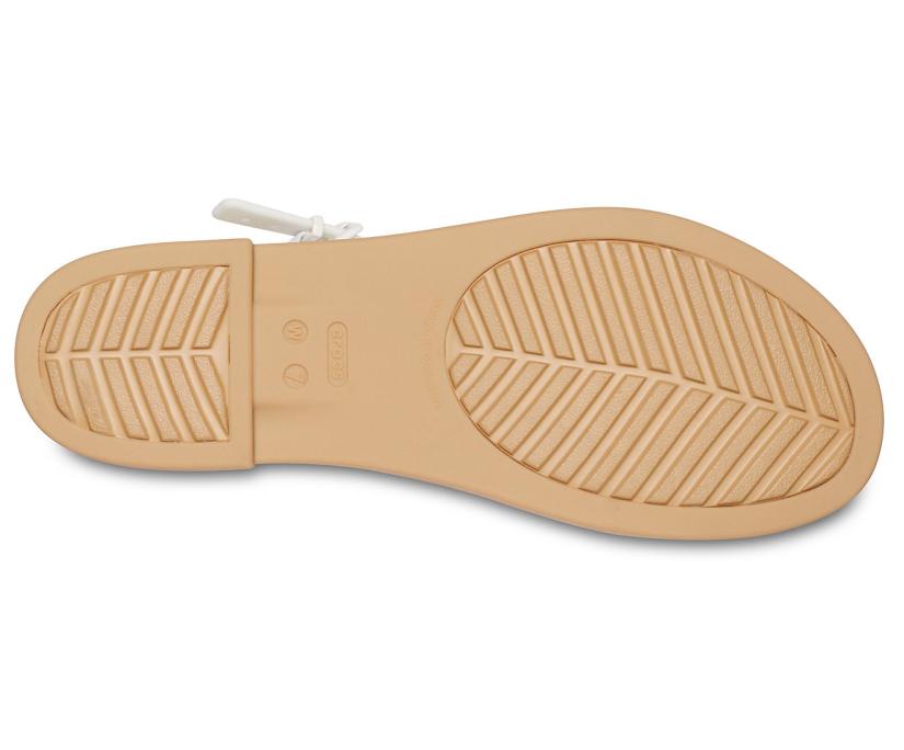 Women Crocs Tulum Sandal Oyster / Tan | Crocs Sandals