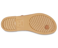Women Crocs Tulum Toe Post Sandal Dark Gold | Crocs Sandals
