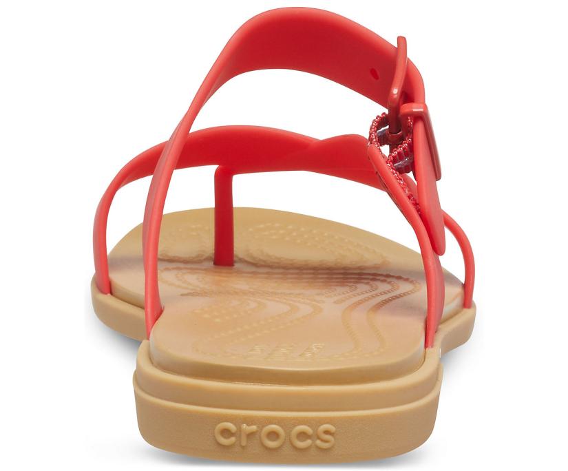 Women Crocs Tulum Toe Post Sandal Flame | Crocs Sandals