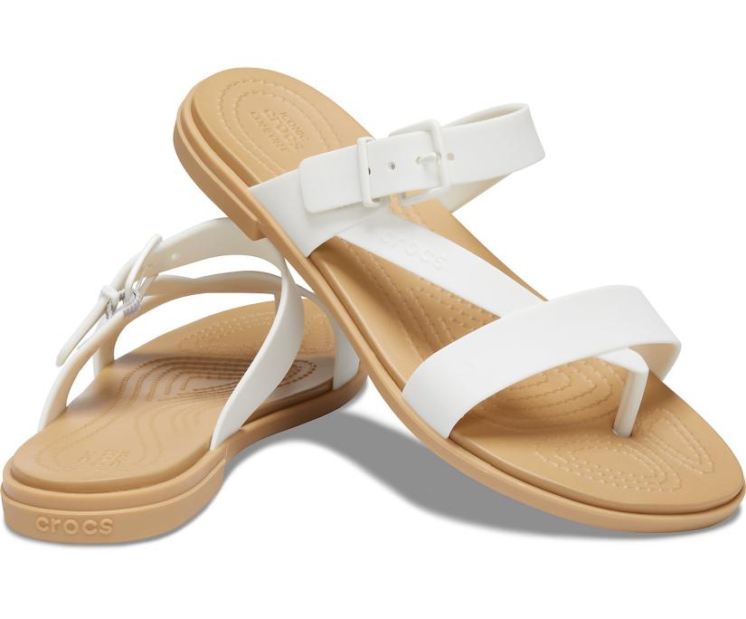 Women Crocs Tulum Toe Post Sandal Oyster / Tan | Crocs Sandals