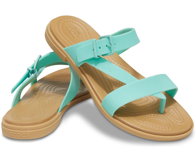 Women Crocs Tulum Toe Post Sandal Pistachio | Crocs Sandals