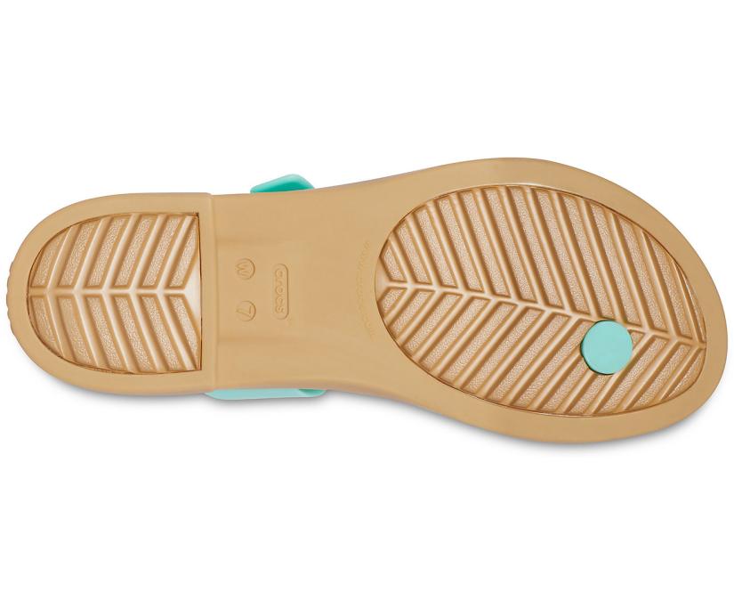Women Crocs Tulum Toe Post Sandal Pistachio | Crocs Sandals