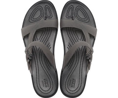Women Crocs Tulum Translucent Toe Post Black | Crocs Sandals