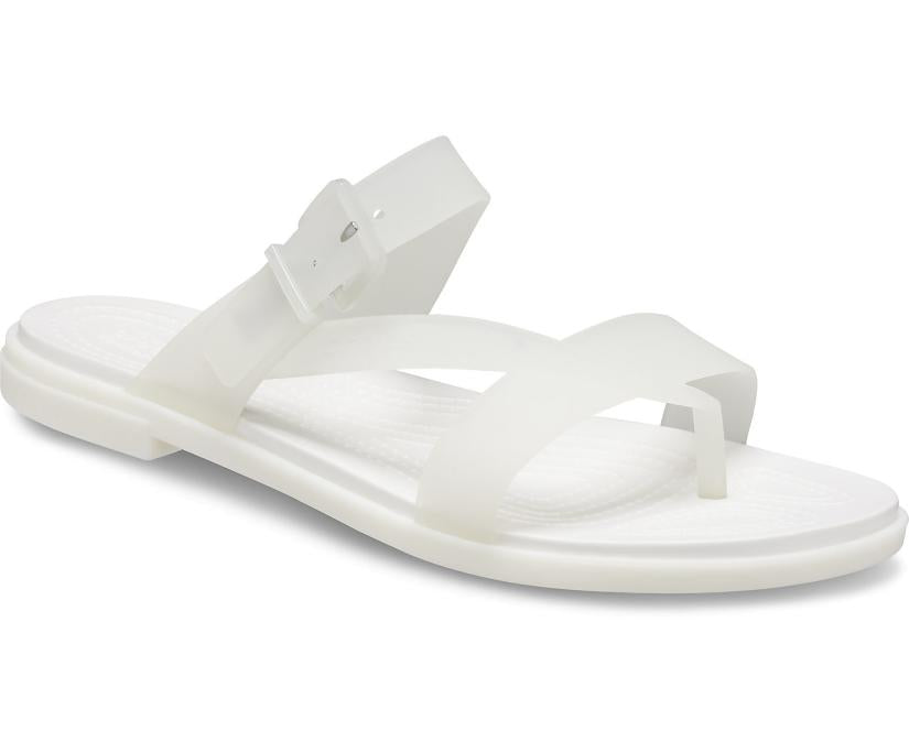 Women Crocs Tulum Translucent Toe Post Oyster | Crocs Sandals