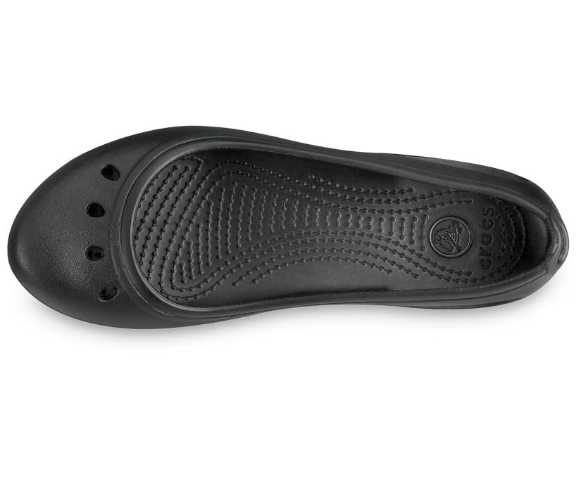 Women Kadee Flat Black / Black | Crocs Flats