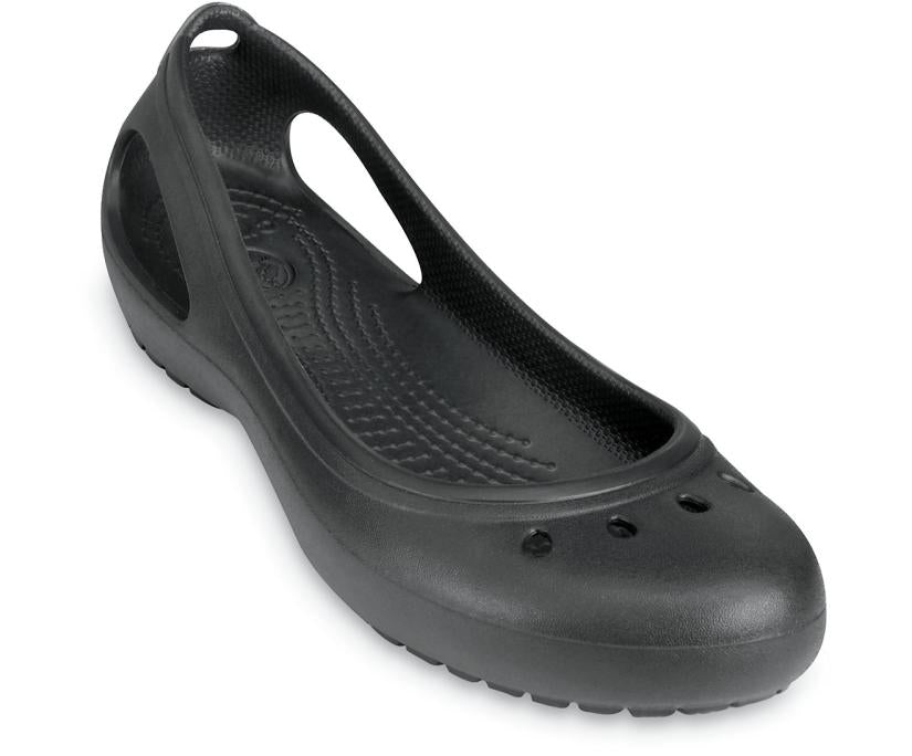 Women Kadee Flat Black / Black | Crocs Flats