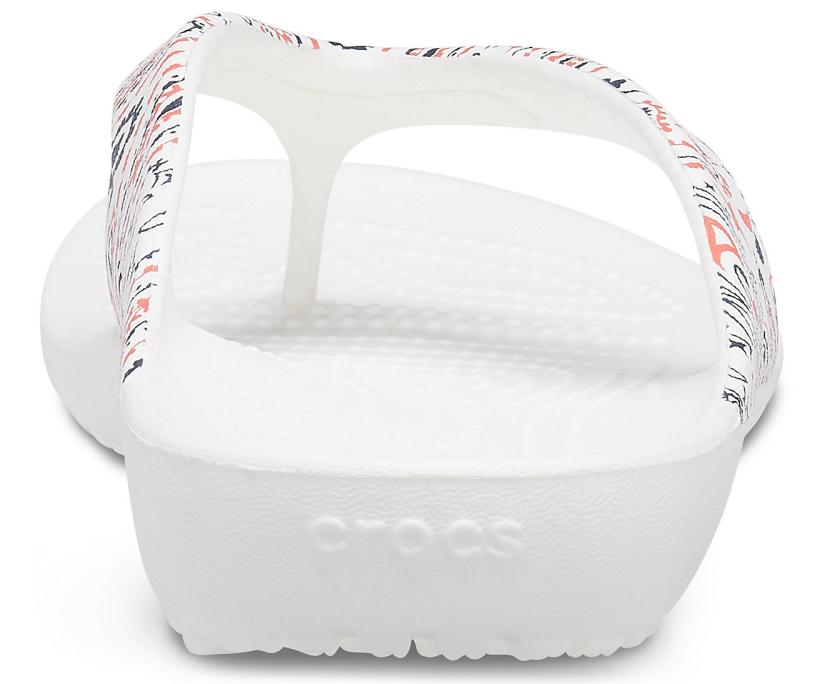 Women Kadee II Americana Paisley Flip White / Multi | Crocs Flip-Flops