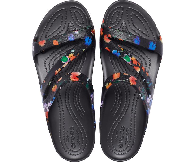 Women Kadee II Graphic Sandal Black | Crocs Sandals