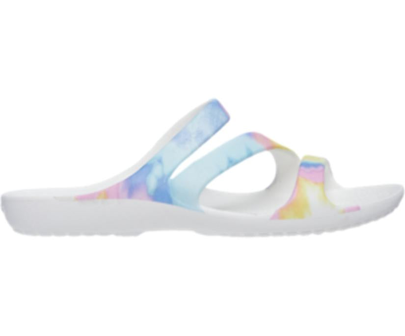Women Kadee II Graphic Sandal Multi / White | Crocs Sandals