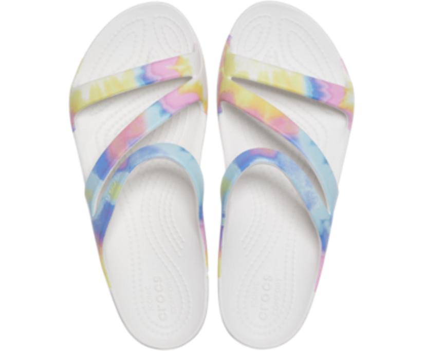 Women Kadee II Graphic Sandal Multi / White | Crocs Sandals