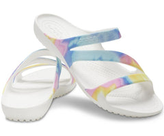 Women Kadee II Graphic Sandal Multi / White | Crocs Sandals