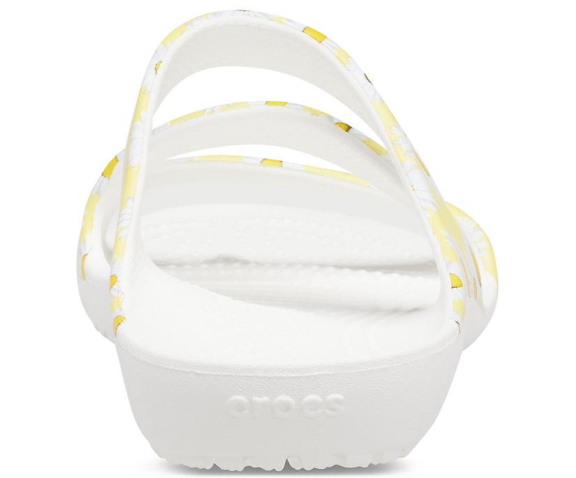 Women Kadee II Graphic Sandal White / Yellow Daisy | Crocs Sandals