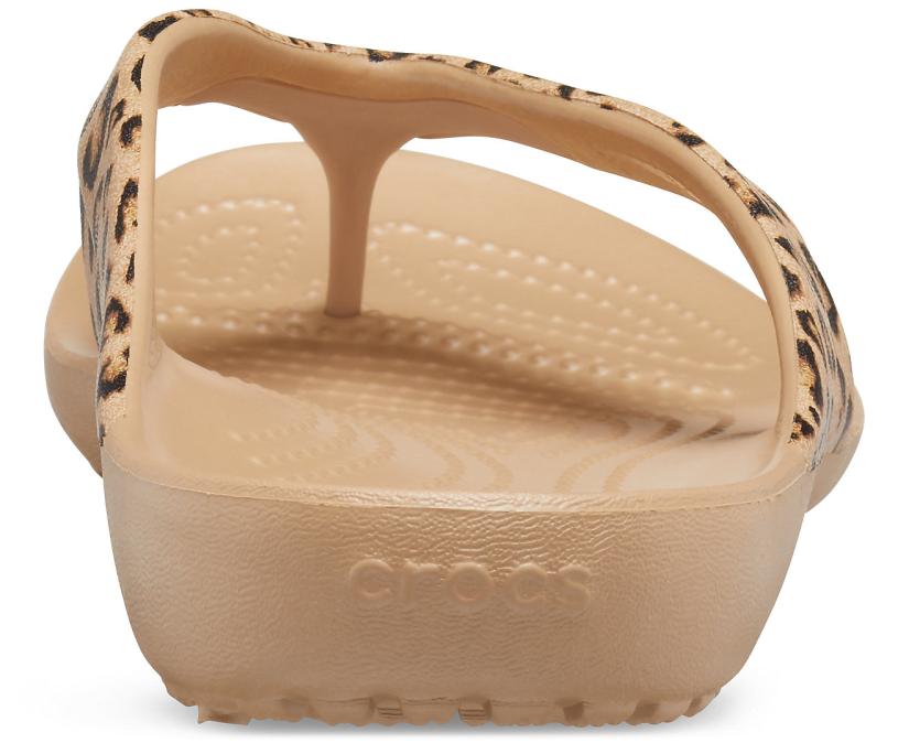Women Kadee II Leopard Flip Leopard / Gold | Crocs Sandals