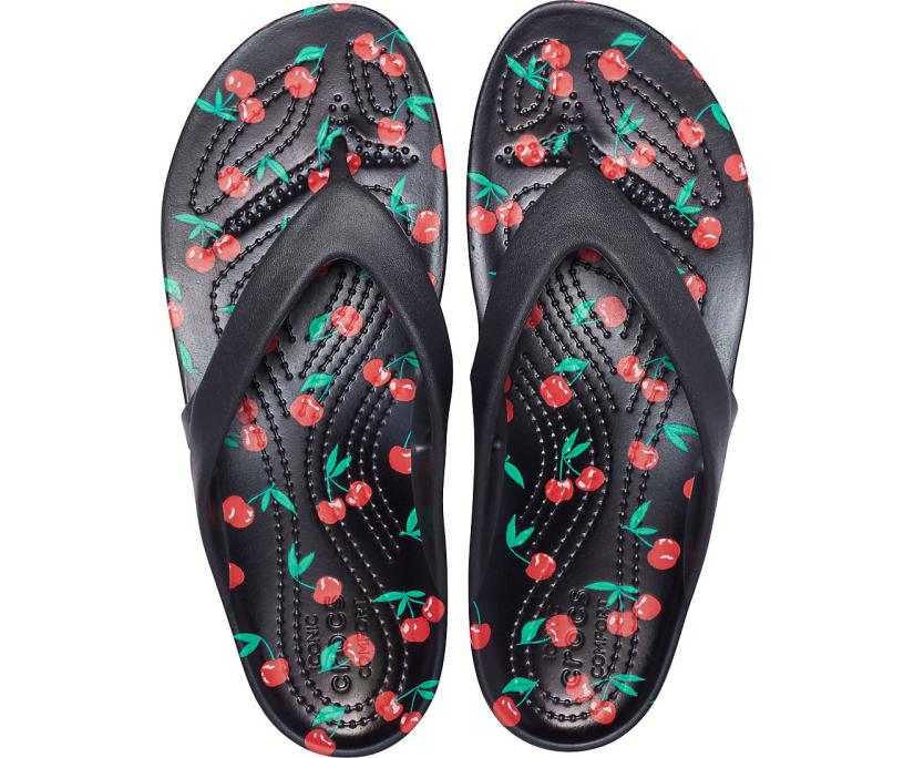 Women Kadee II Printed Flip Cherry | Crocs Sandals