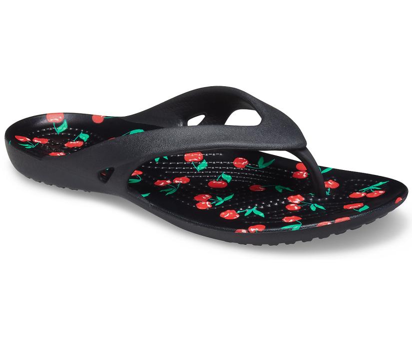 Women Kadee II Printed Flip Cherry | Crocs Sandals