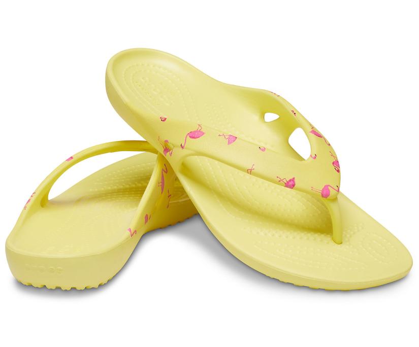 Women Kadee II Printed Flip Flamingo | Crocs Sandals