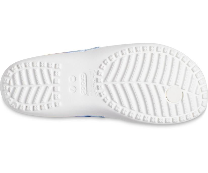 Women Kadee II Printed Flip Multi / White | Crocs Sandals