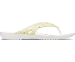 Women Kadee II Printed Flip White / Yellow Daisy | Crocs Sandals