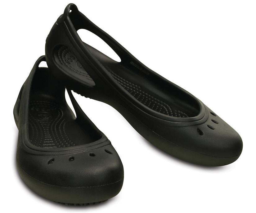 Women Kadee Work Flat Black | Crocs Flats