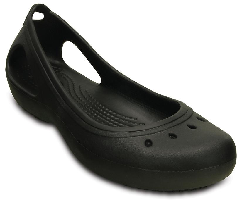Women Kadee Work Flat Black | Crocs Flats