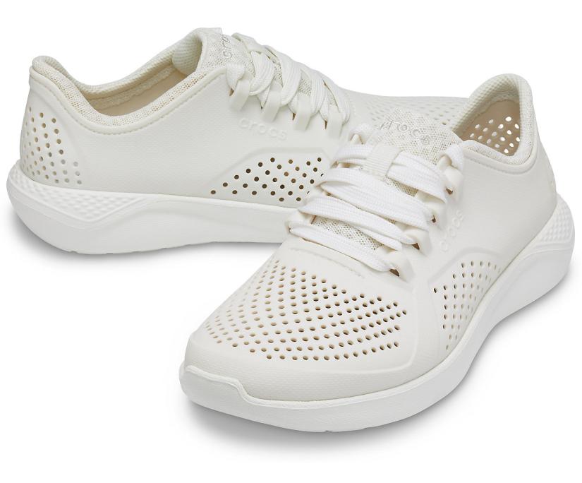 Women LiteRide™ Pacer Almost White | Crocs Sneakers
